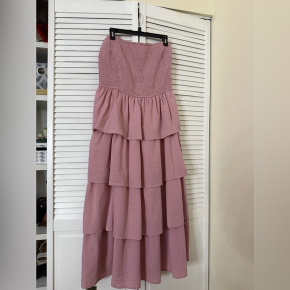 Pink Ruffle Dress - Picture 2 of 3